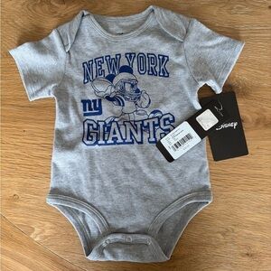 Disney Mickey Mouse Gray NY giants bodysuit 12M